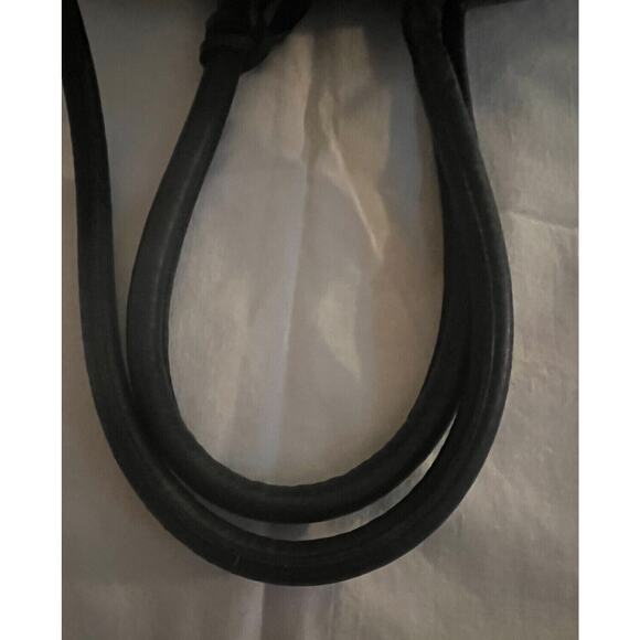 FURLA Vintage Carmen Black Smooth Leather Medium Handbag/Tote Made In Italy 1998 - Picture 5 of 11